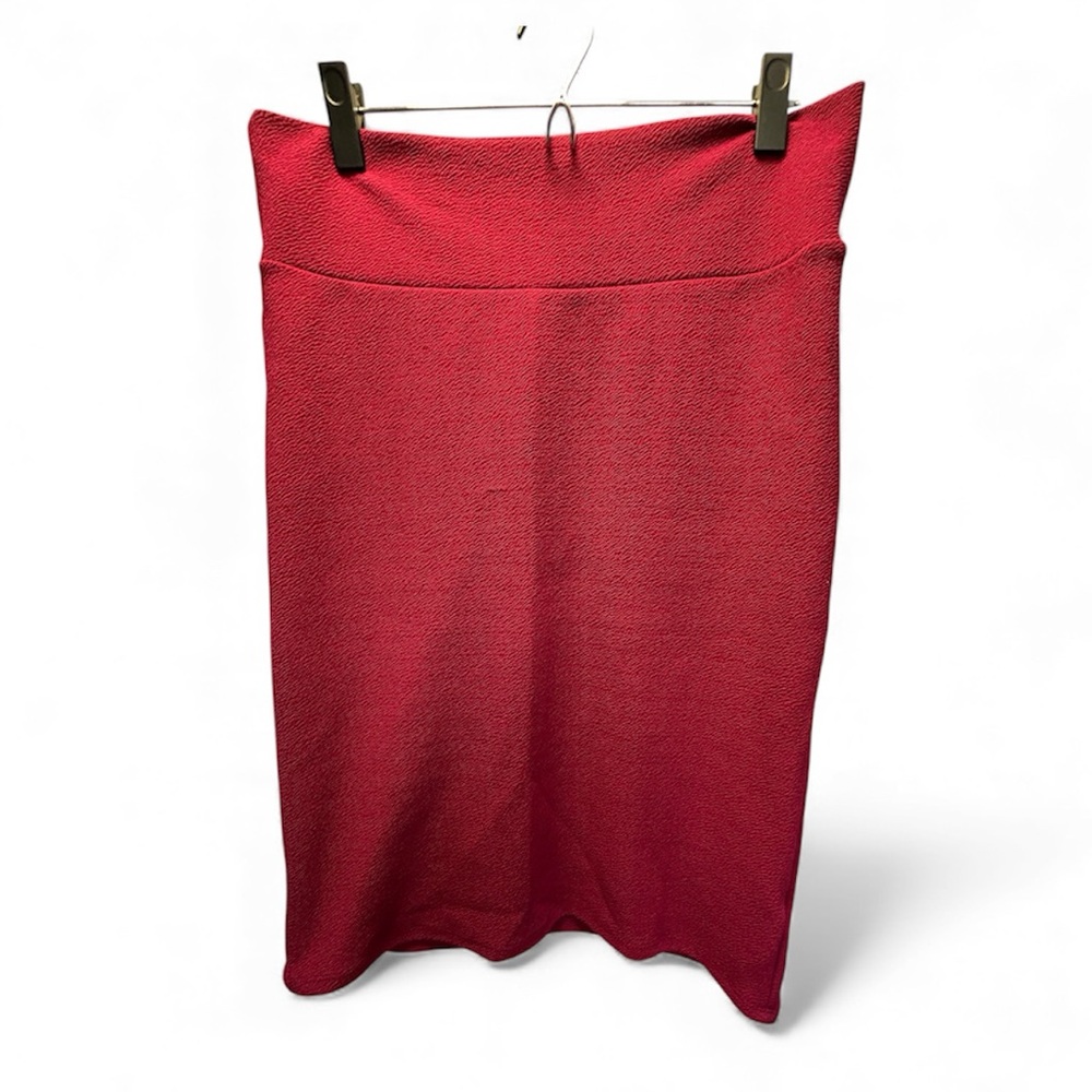 LuLaRoe Vibrant Red Cassie Pencil Skirt
